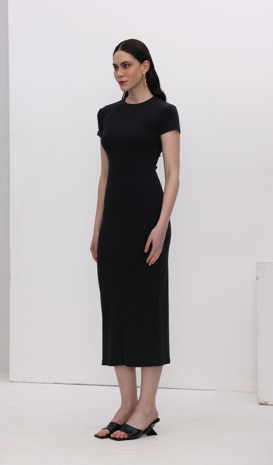 Jersey Bodycon Midi Dress