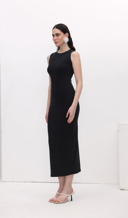 Ribbed Bodycon Midi Dress