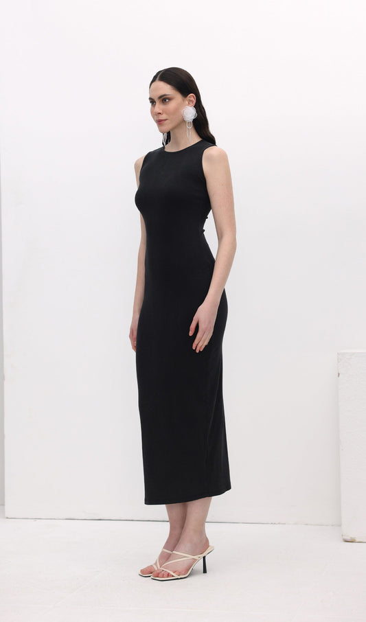 Ribbed Bodycon Midi Dress