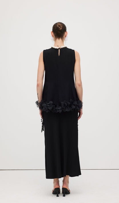 Braided Belted Maxi Skirt