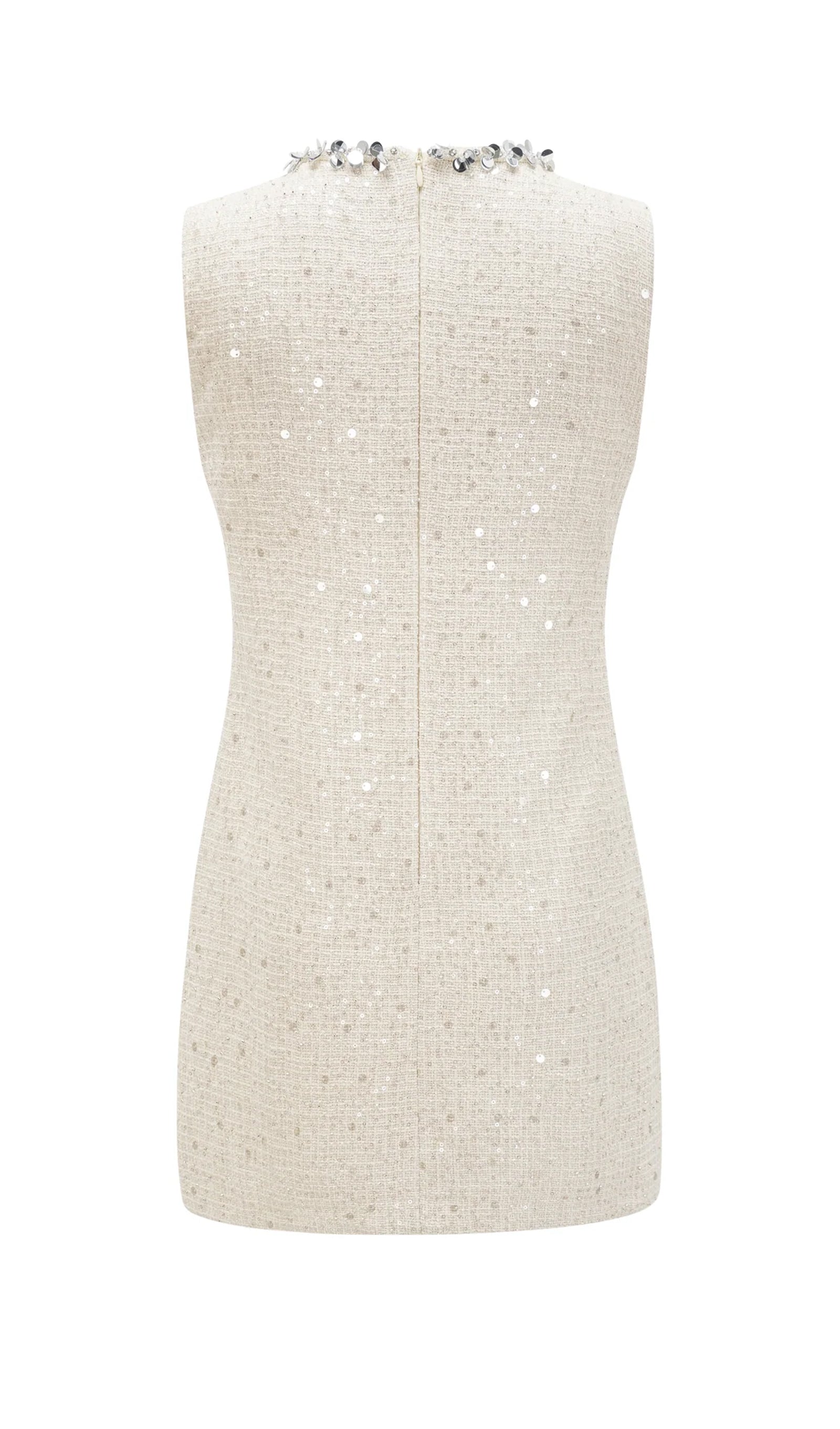 Sequin Boucle Mini Dress