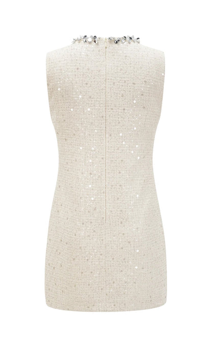 Sequin Boucle Mini Dress