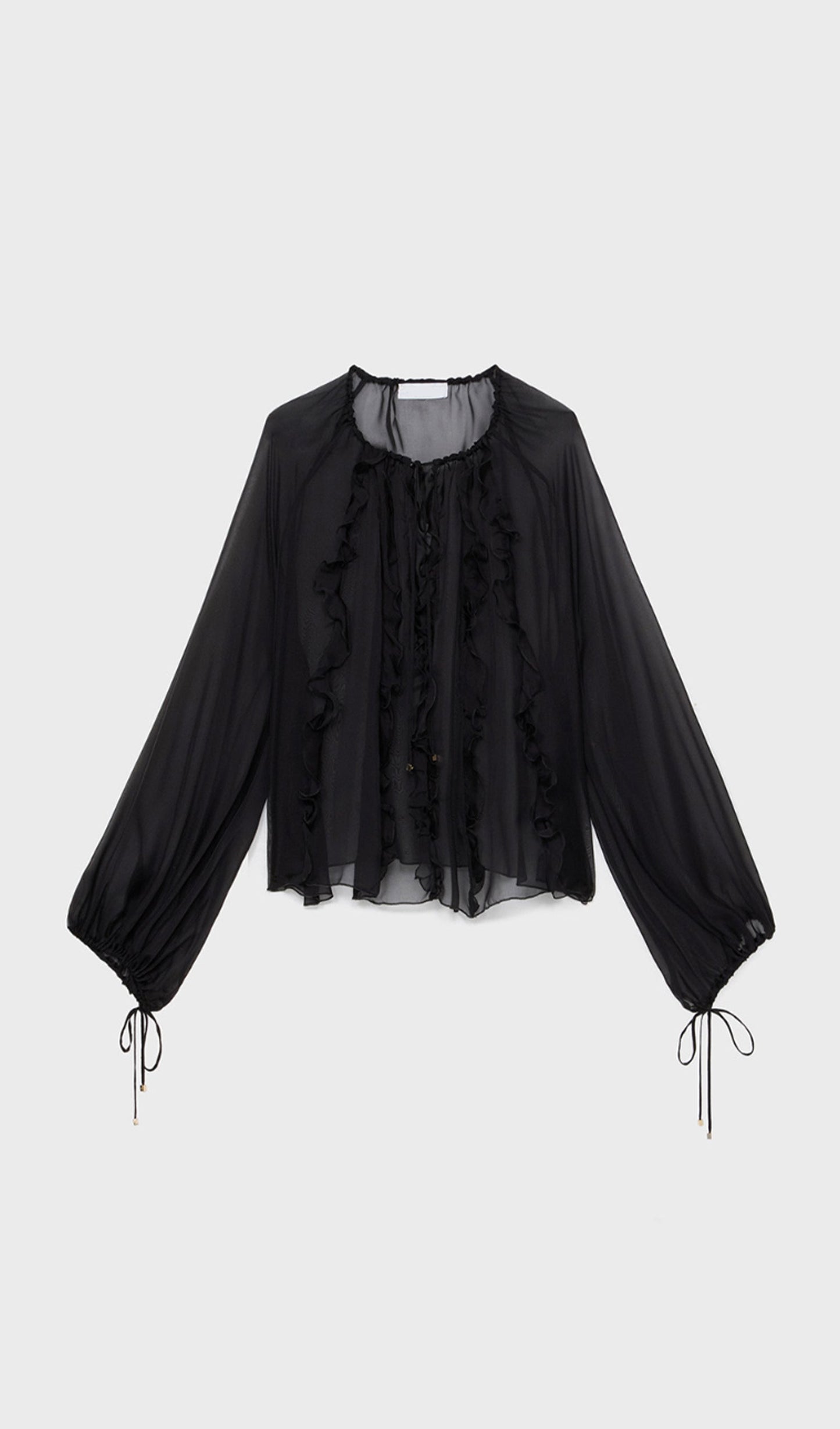 Georgette Blouse With Ruffles