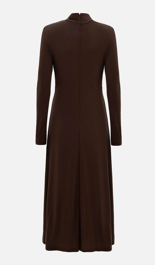 Jersey Metallic Decor Maxi Dress