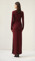 Jersey Seductive Fitted Maxi Dress