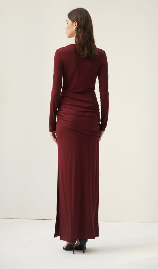 Jersey Seductive Fitted Maxi Dress