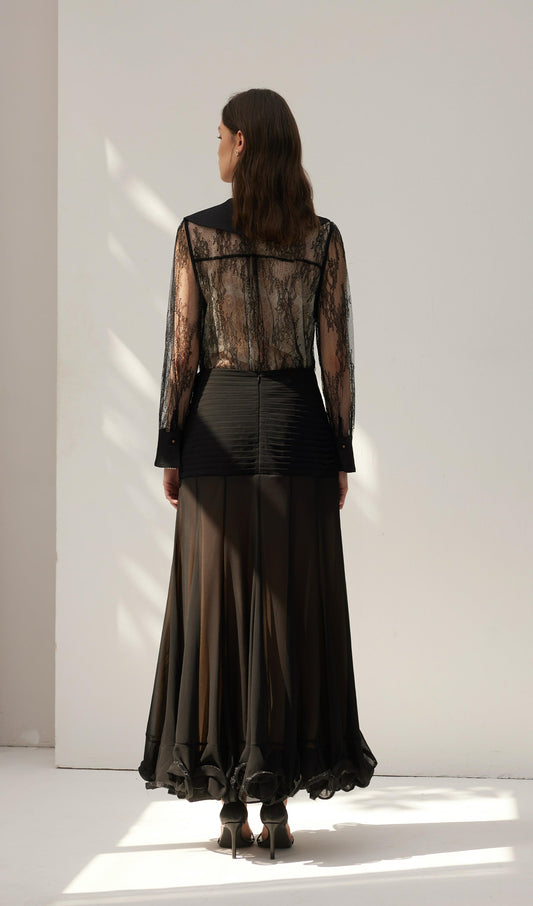 Lace Shirt Top
