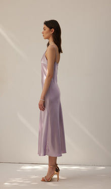 Satin Vest Midi Dress