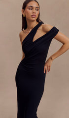 One Shoulder Modal Midi Dress