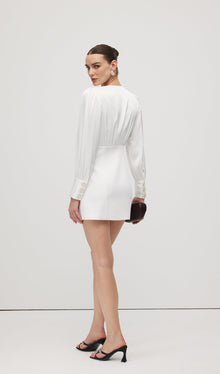 Combo With Wrap Bodice Mini Dress