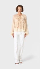 Georgette Blouse With Ruffles