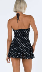 Polka Dot Ruffle Mini Dress