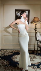 Satin Bodycon Maxi Dress