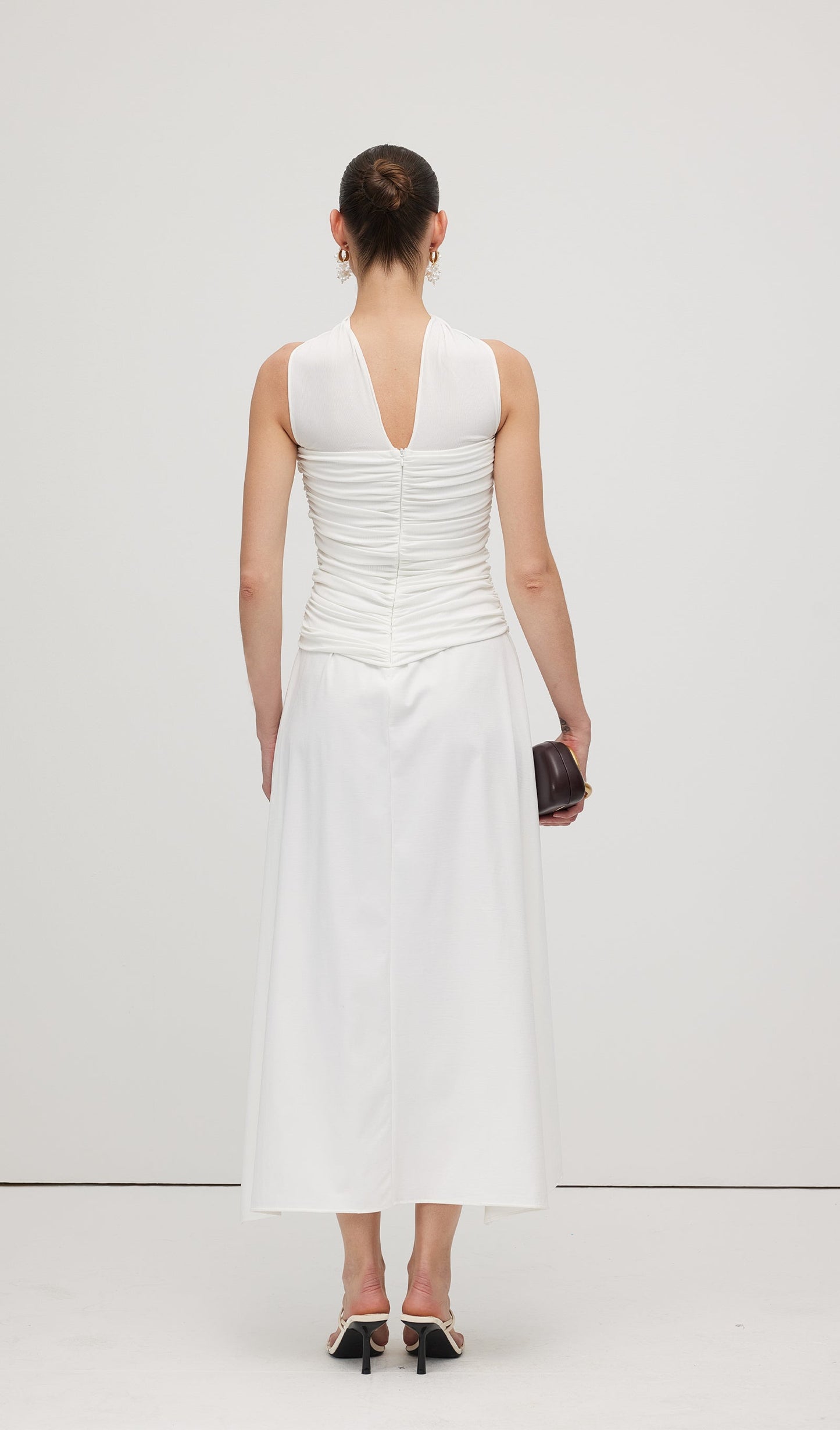 Halter Neck Tube Midi Dress