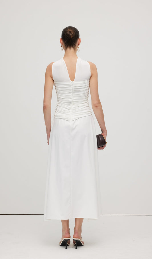 Halter Neck Tube Midi Dress