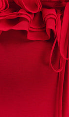 Ruffle Off Shoulder Maxi Dress
