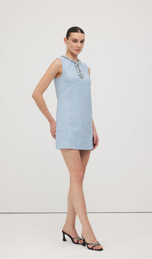 Sequin Boucle Mini Dress