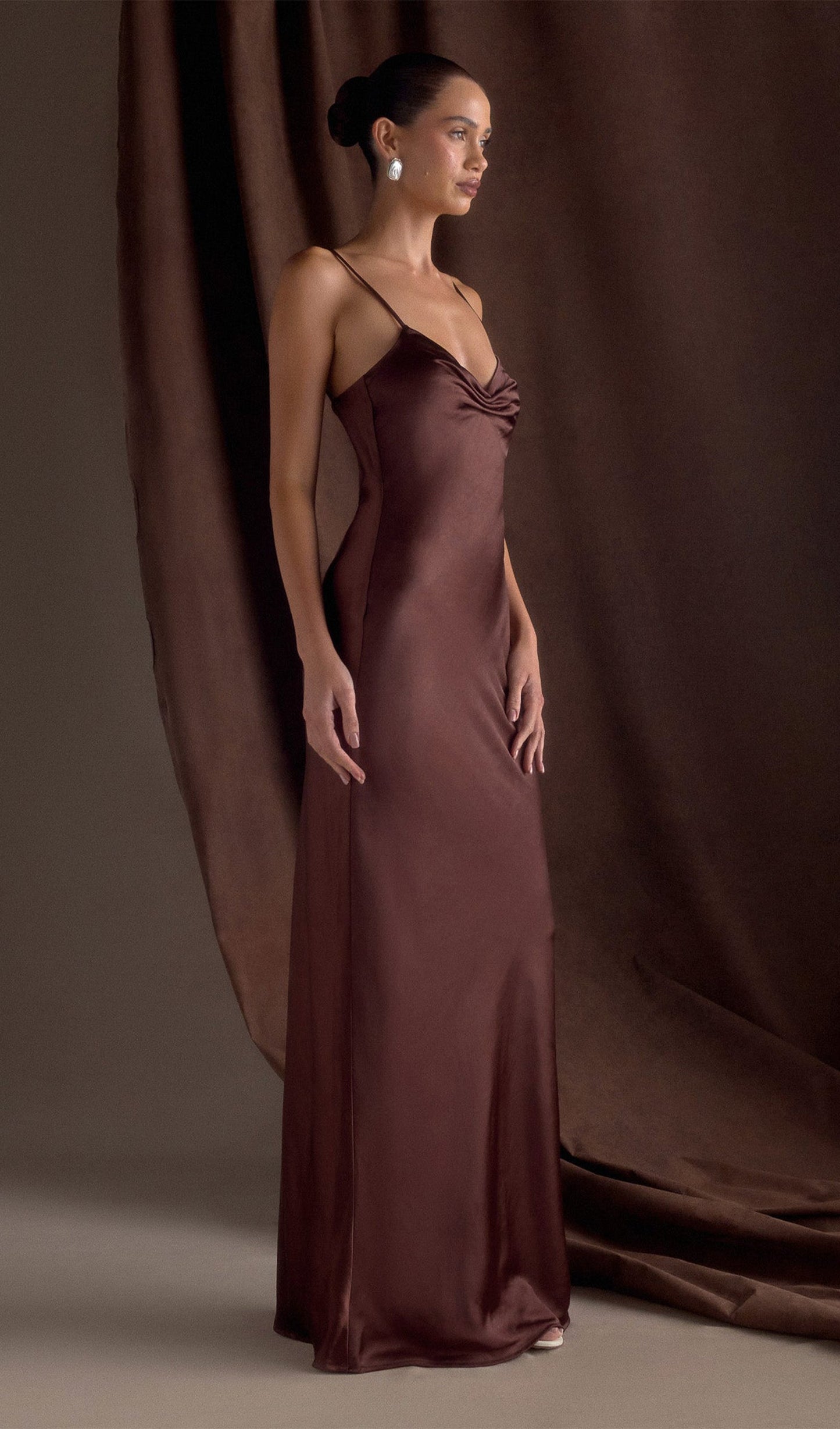 Sweetheart Satin Maxi Dress