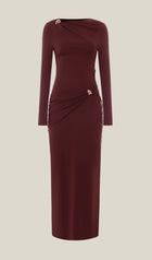 Jersey Seductive Fitted Maxi Dress
