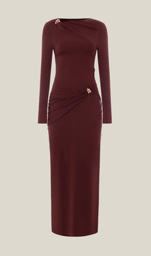 Jersey Seductive Fitted Maxi Dress