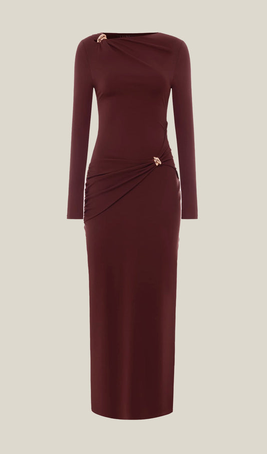Jersey Seductive Fitted Maxi Dress