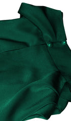 Asymmetric Satin Midi Dress