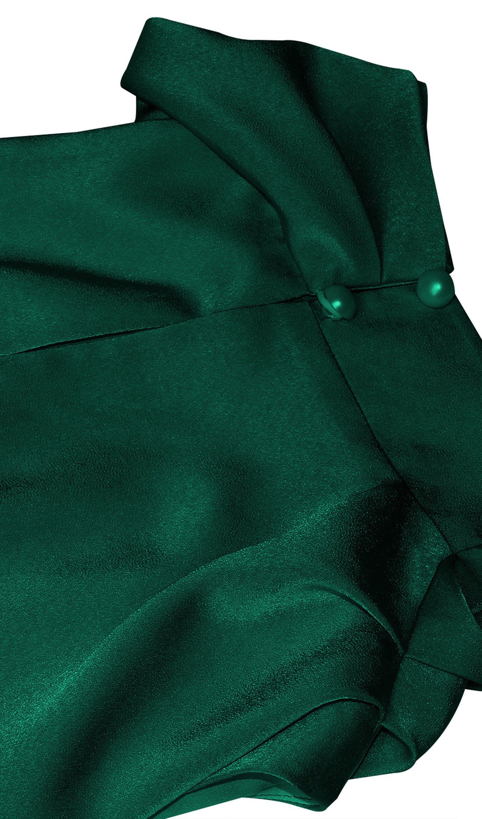 Asymmetric Satin Midi Dress