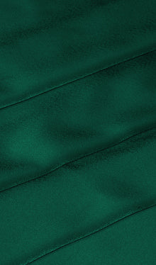 Asymmetric Satin Midi Dress