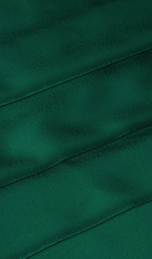 Asymmetric Satin Midi Dress