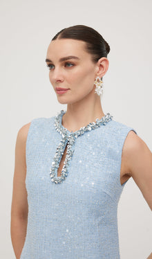 Sequin Boucle Mini Dress