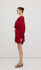 Ruffled Layered Mini Skirt Two Piece Sets