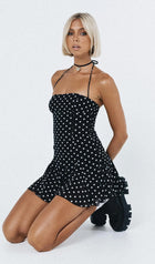 Polka Dot Ruffle Mini Dress