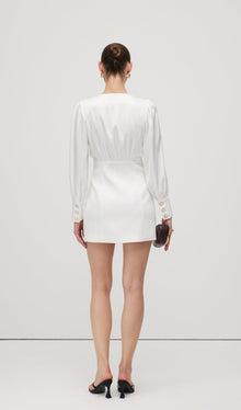 Combo With Wrap Bodice Mini Dress