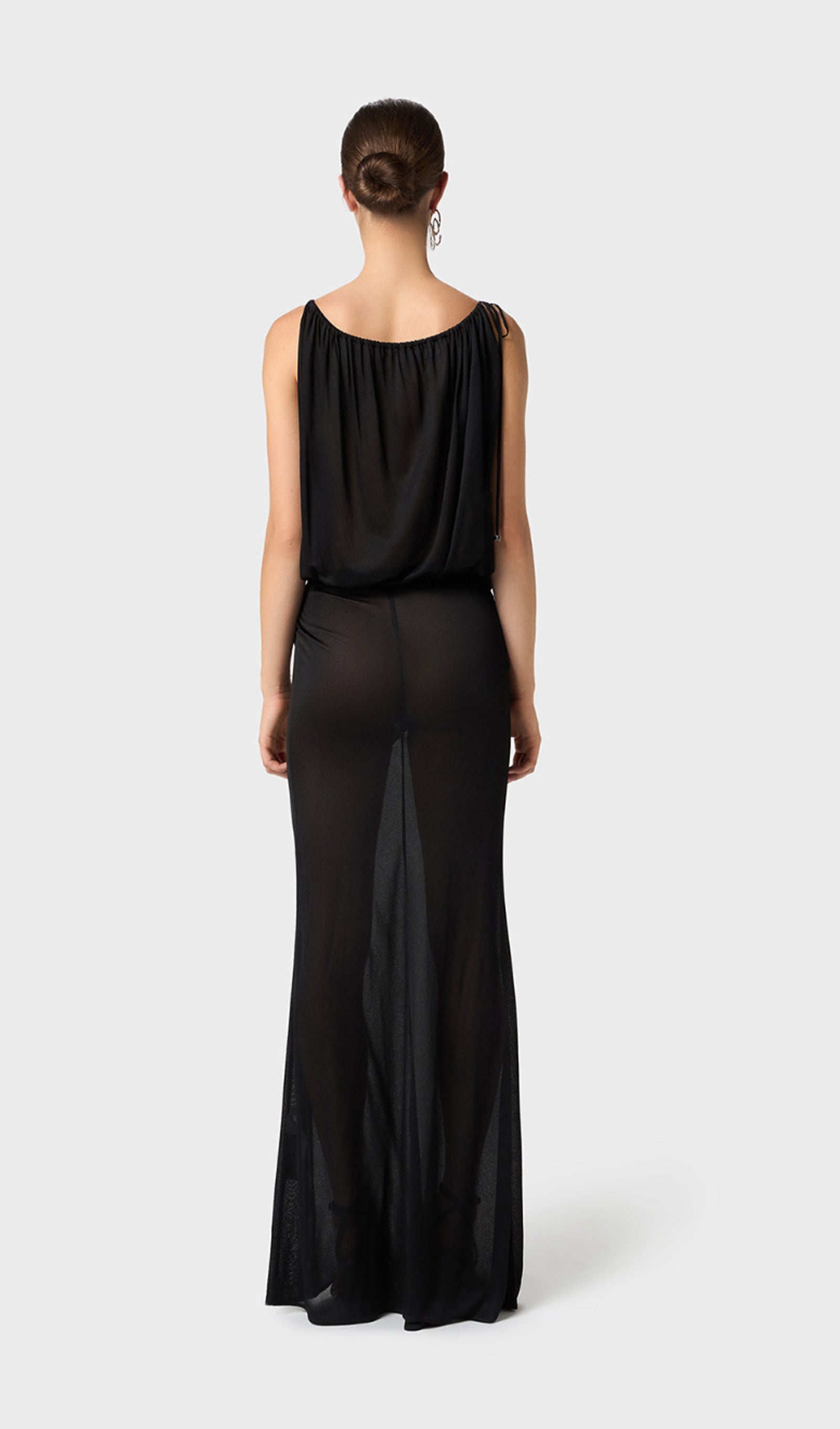 Drapes Split Maxi Dress