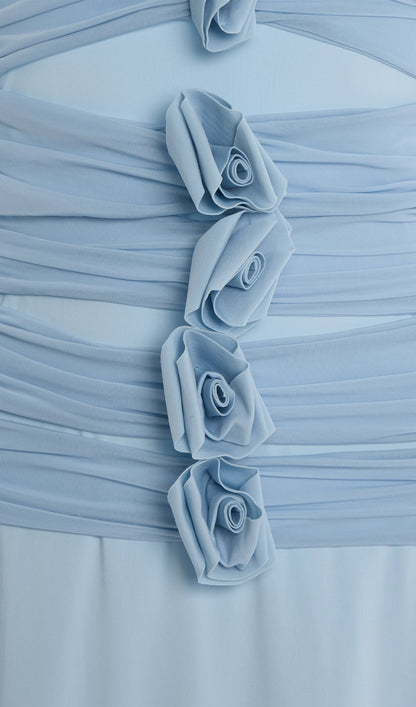 Halter Neck Backless Bodycon Maxi Dress