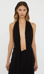 Halter Jersey Maxi Dress