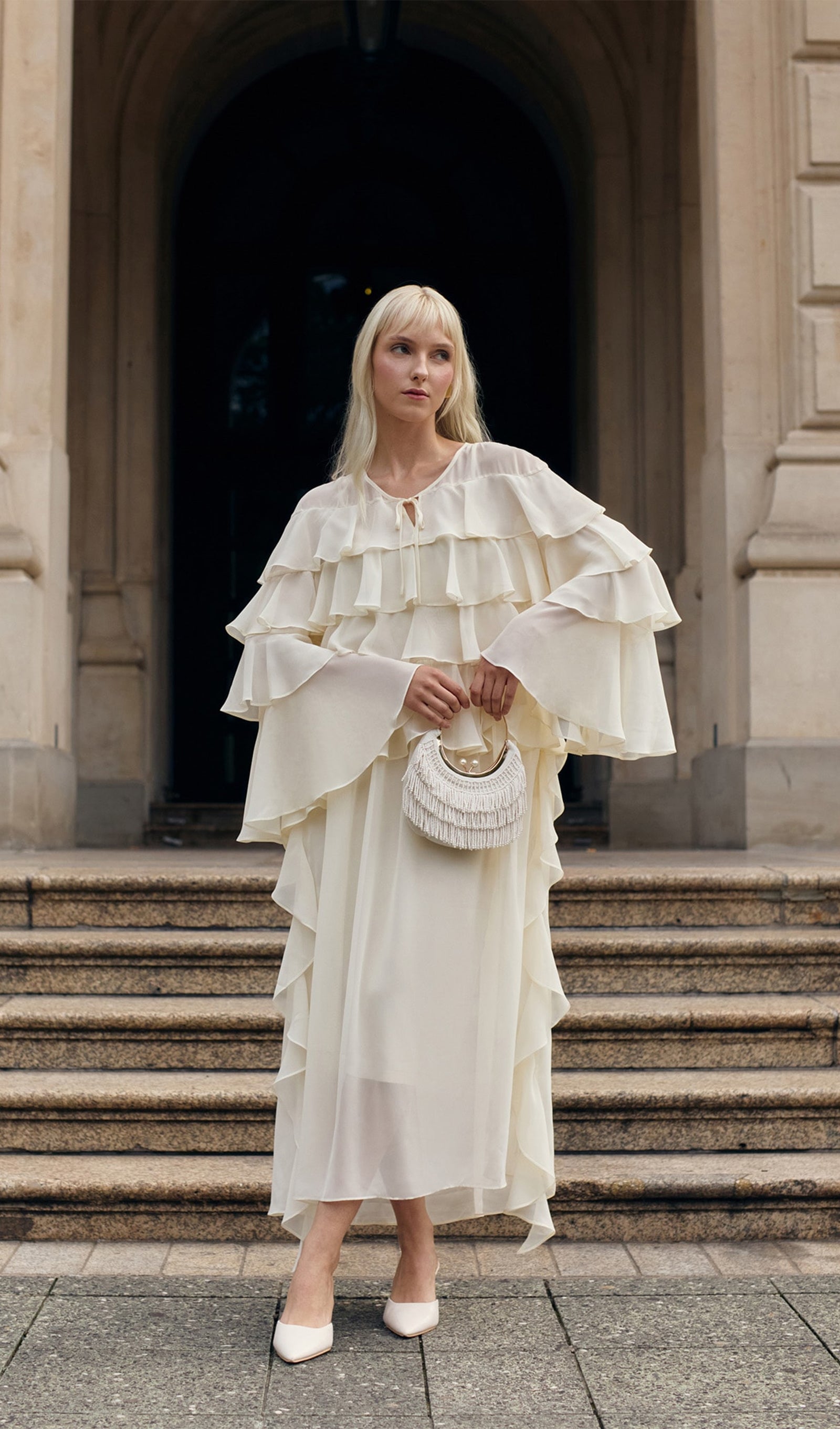 Airy With Ruffles Maxi Dress