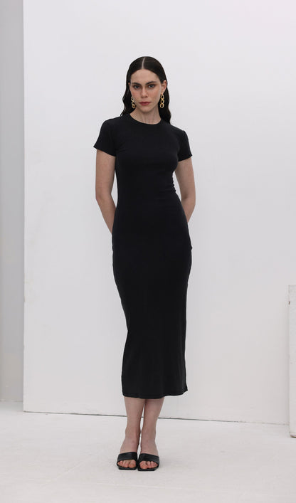 Jersey Bodycon Midi Dress