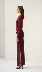 Jersey Seductive Fitted Maxi Dress