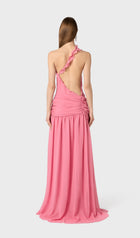 One Shoulder Ruffled Maxi Dress
