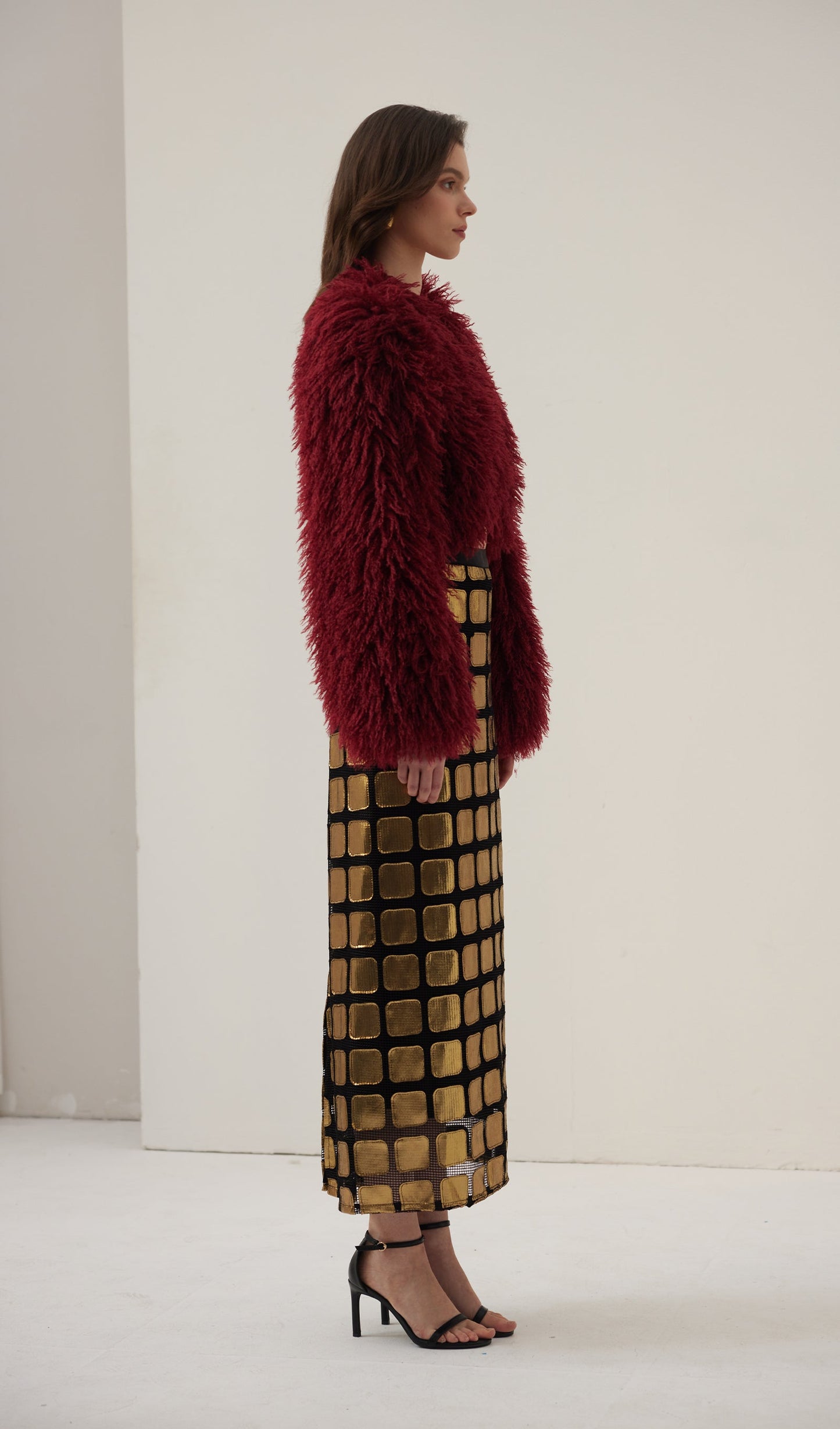 Block Panel Midi Skirt