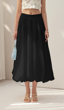 Pleated Midi Skirt