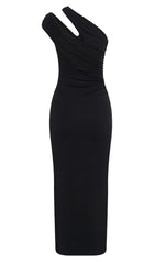 One Shoulder Modal Midi Dress