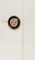 Tweed Contrast Collar Mini Dress