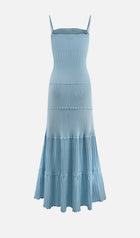 Pointelle Knit Maxi Dress