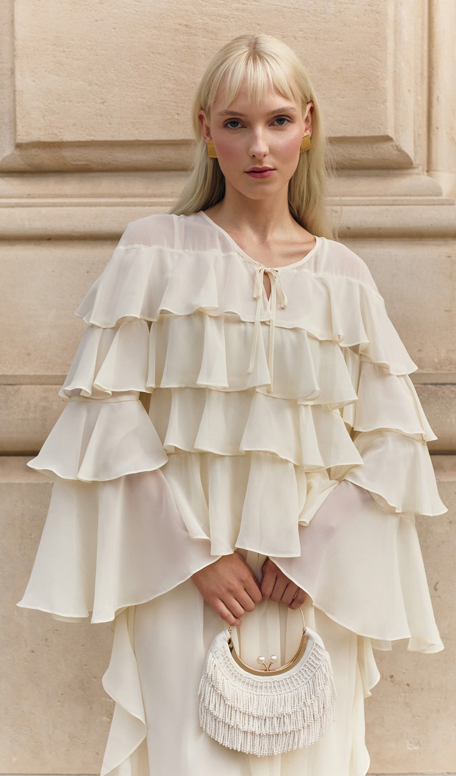 Airy With Ruffles Maxi Dress