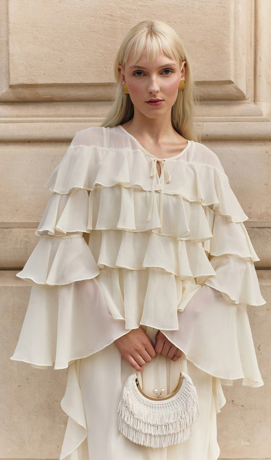 Airy With Ruffles Maxi Dress