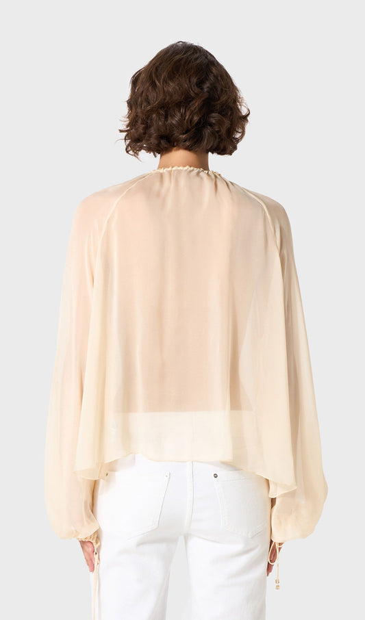 Georgette Blouse With Ruffles