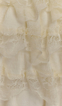 Lace Ruffle Knit Top