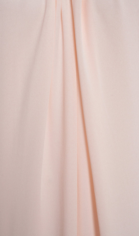 Twisted Georgette Gown Maxi Dress
